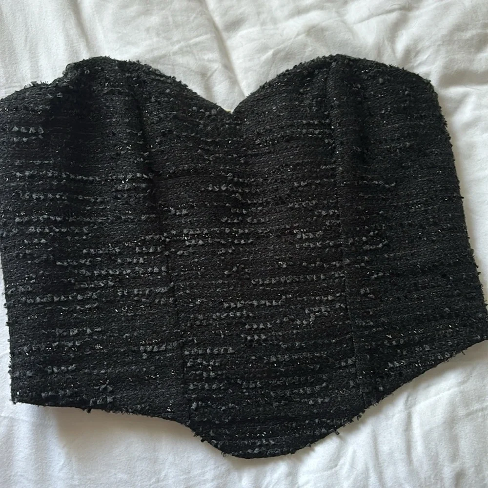 Tweed Sweetheart Corset Top - Picture 5 of 5